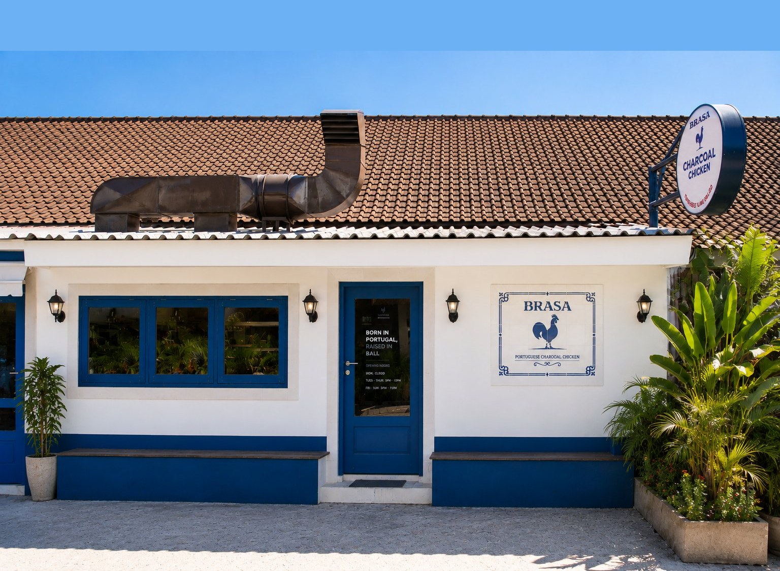 The Brasa storefront in Canggu, Bali
